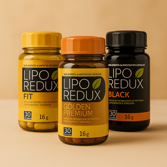 Pack 3 Lipo Redux™ Fit + Black + Golden